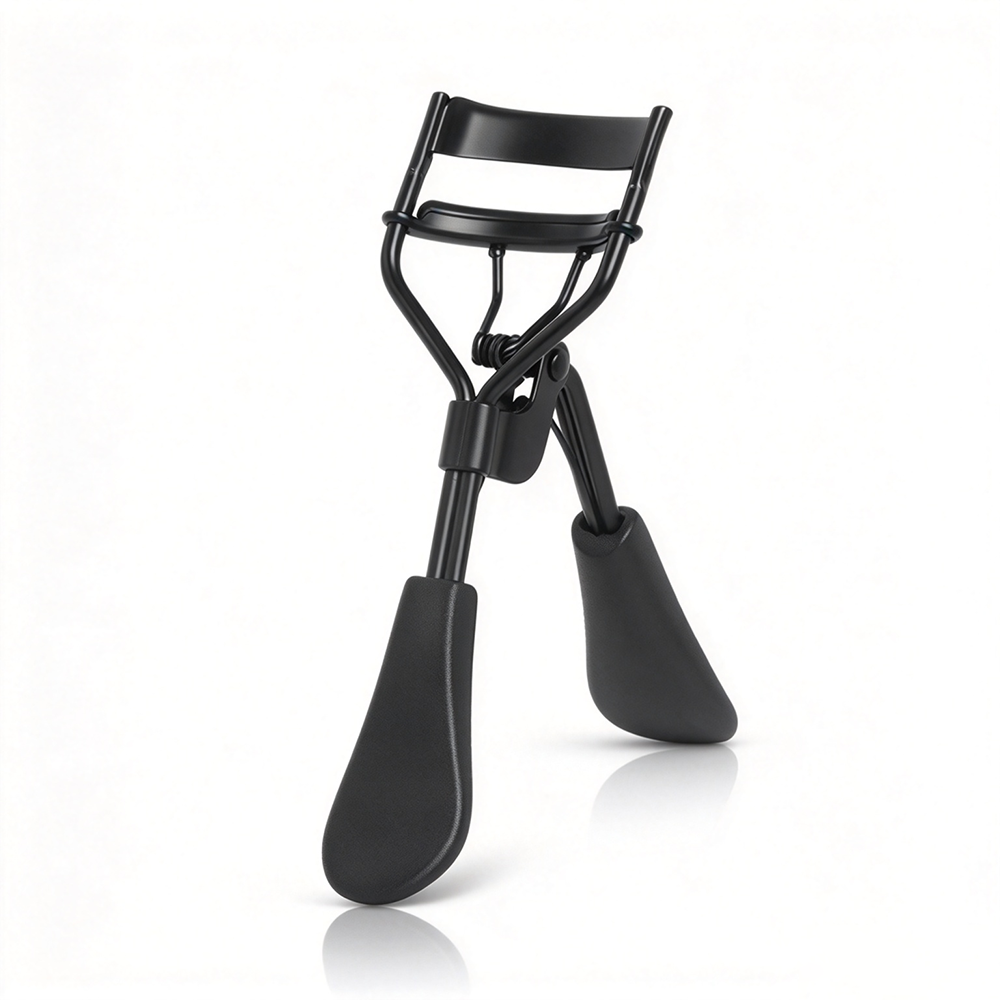 Wide‑Angle Duck‑Tongue Handle Eyelash Curler