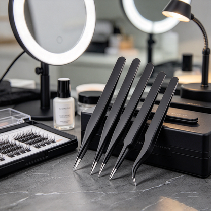 Anti‑Static Stainless Steel Precision Tweezers Set