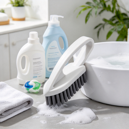 Ergonomic Hanging‑Type Multi‑Purpose Laundry & Shoe Scrub Brush
