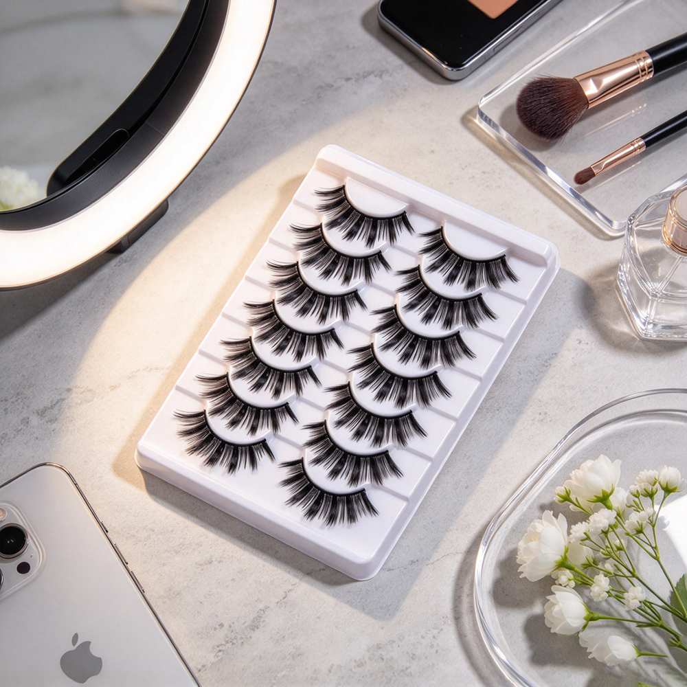 10 Pairs Manga Style Full Strip False Eyelashes