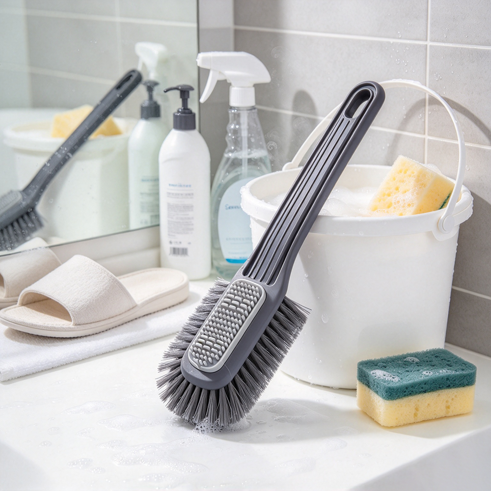 360‑Degree Multi‑Surface Long‑Handle Shoe Cleaning Brush