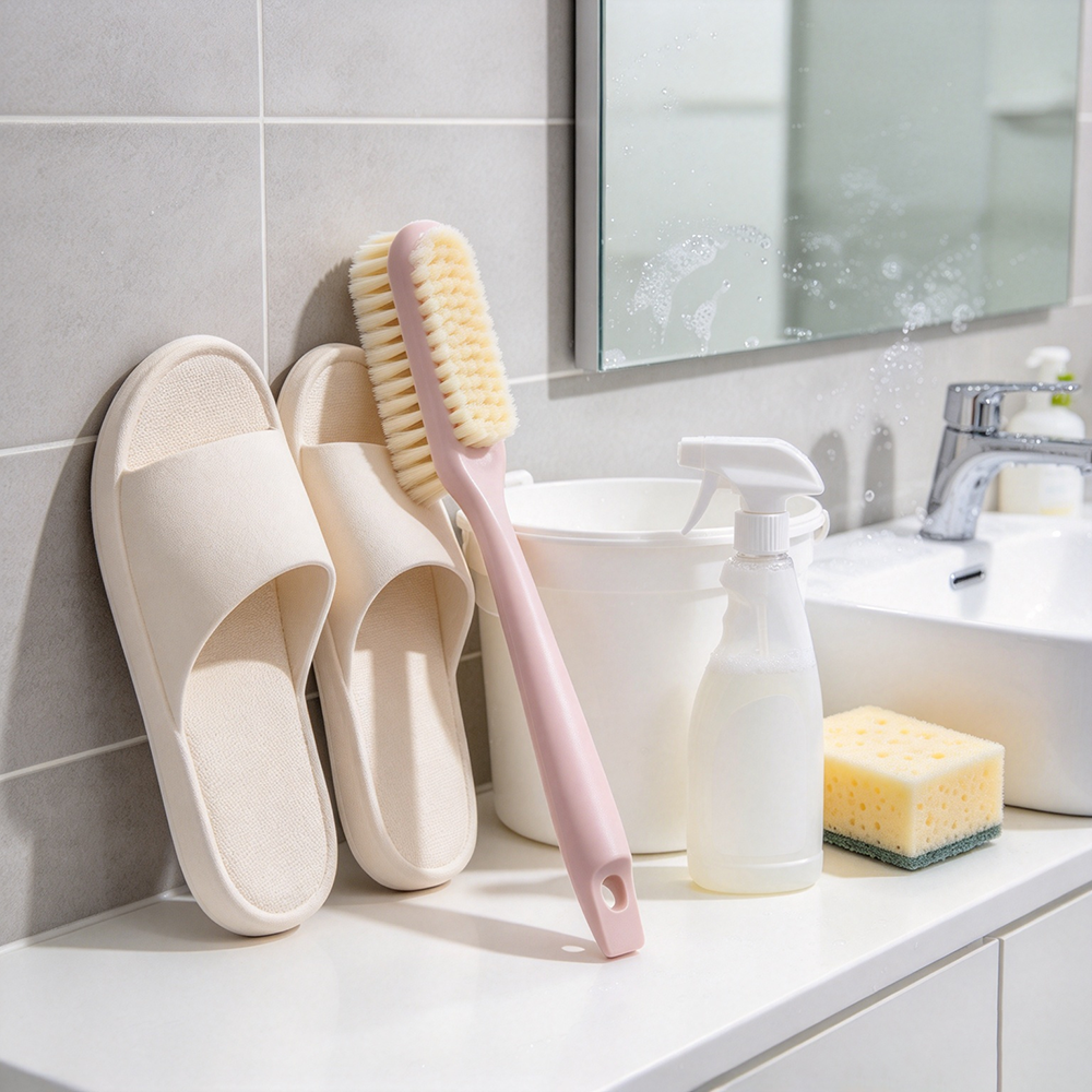 Long-handled household shoe brush